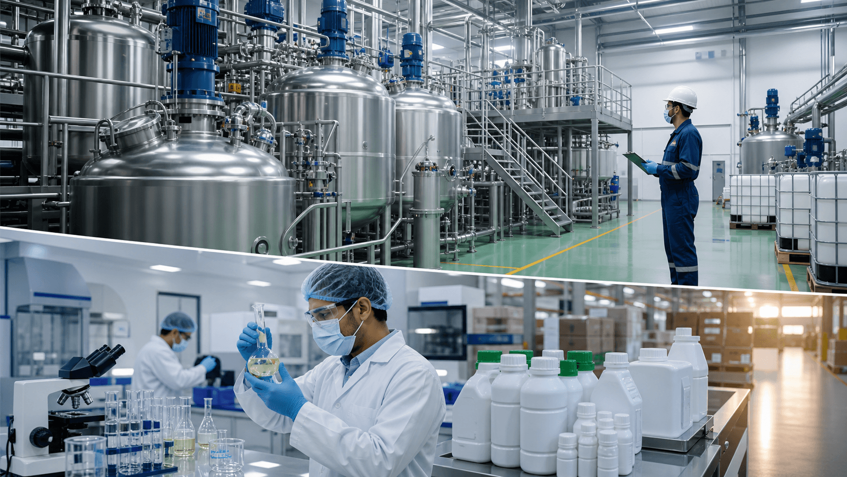 Clean agrochemical manufacturing and quality lab facility